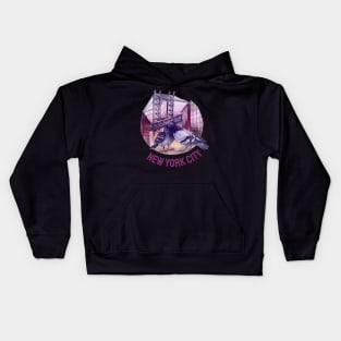 New York City Skyline Broadway Wall street Fifth avenue Times square New York New York Travel holidays Kids Hoodie